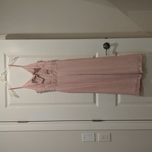 Pink Striped Jumpsuit